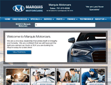 Tablet Screenshot of marquismotorcars.com